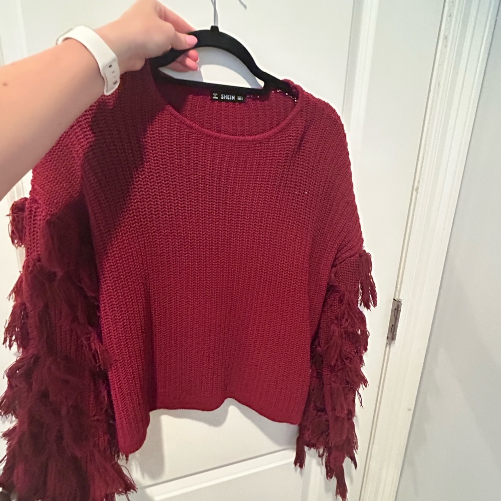 Shein fringe sweater
